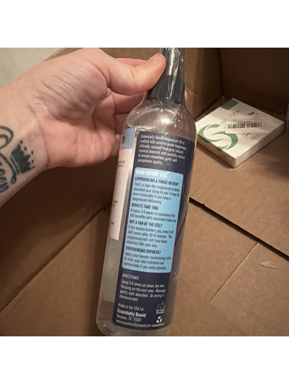 Pure Magnesium Oil Spray 12oz Topical Magnesium Spray for Sleep & Feet
